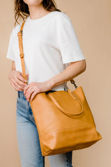 Able - Abera Crossbody Tote - Cognac - Model