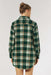 7 Diamonds - Generation Plaid Shacket - Basil - Back