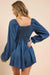 Sadie & Sage - Its Pouring Romper - Dark Chambray - Back