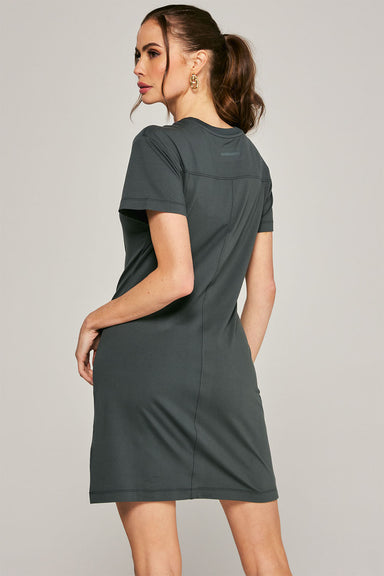 7 Diamonds - Core T-Shirt Dress - Basil  - Back