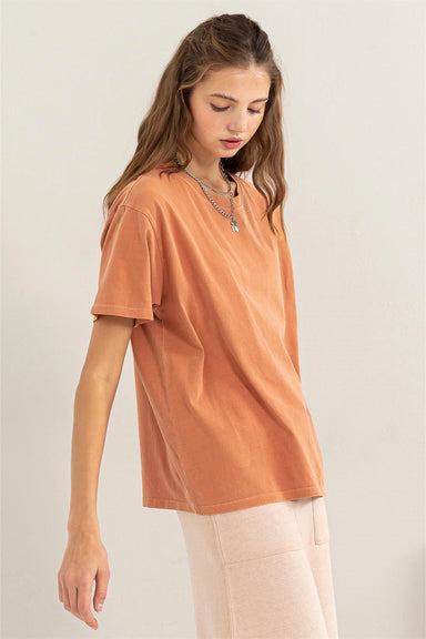 Double Zero - 00 Short Sleeve T Shirt - Baked Clay - Side