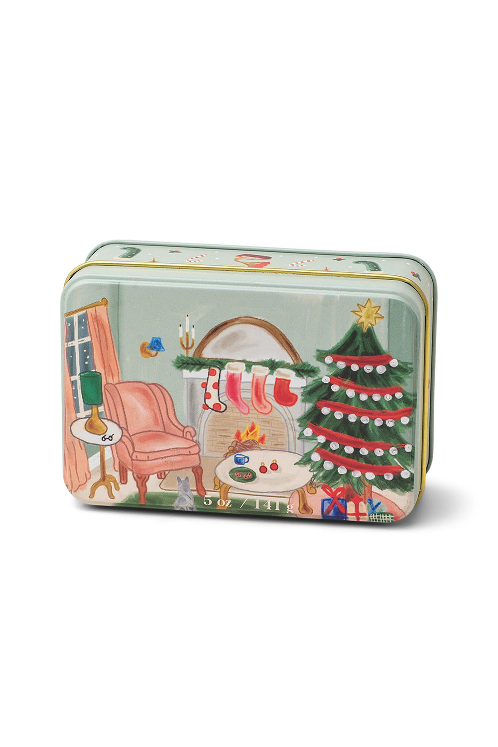 Paddywax - Holiday 5oz Tin - Persimmon + Chestnut - Front