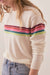 Marine Layer - Harper Cashmere Sweater - Multi Stripe - Side