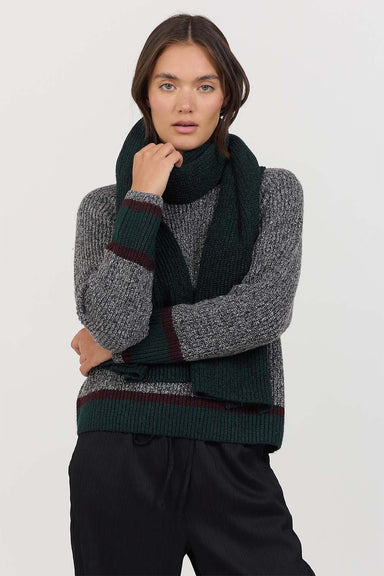 Stitches & Stripes - Felix Scarf - Jade Marl