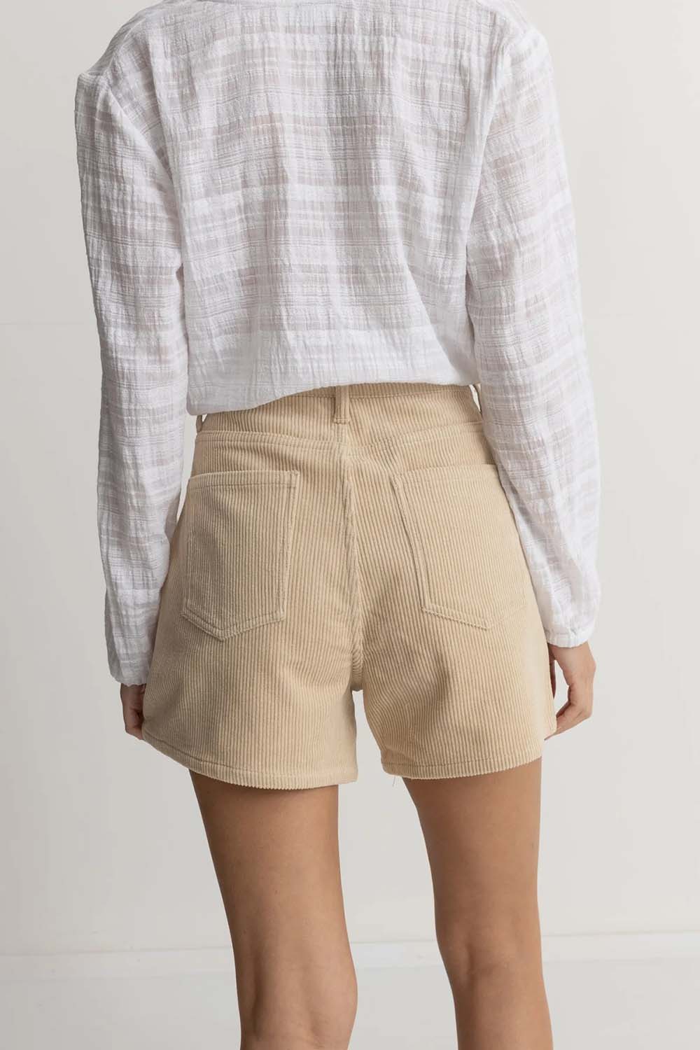 Rhythm - Corduroy Staple Short - Cream - Back