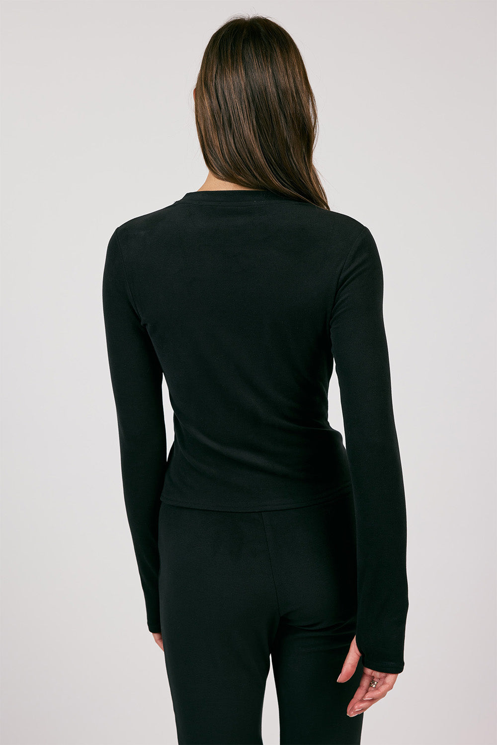 Sage the Label - See Me Now LS Knit - Black - Back