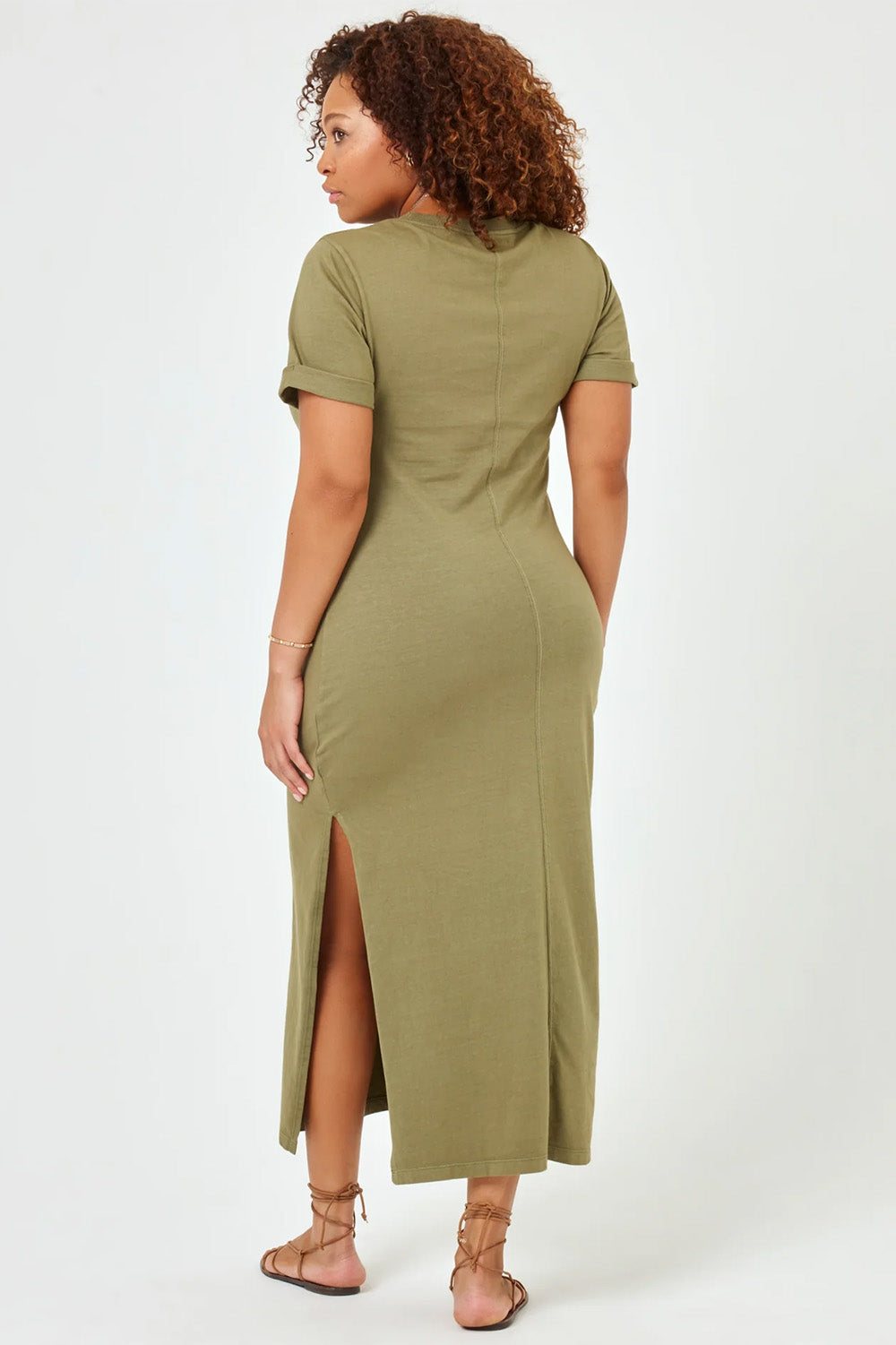 L*Space - Drew Dress - Olive Branch - XL Back