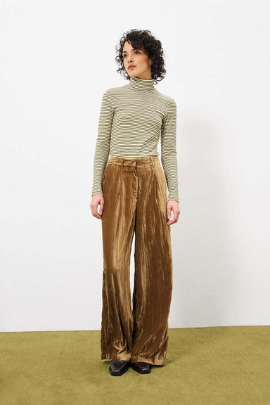 FRNCH - High Winter Woven Pants - Champagne - Front