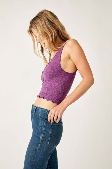 Free People - Here For You Cami - Grape Juice - Side