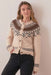 Marine Layer - Ava Fair Isle Cardigan - Mink - Profile