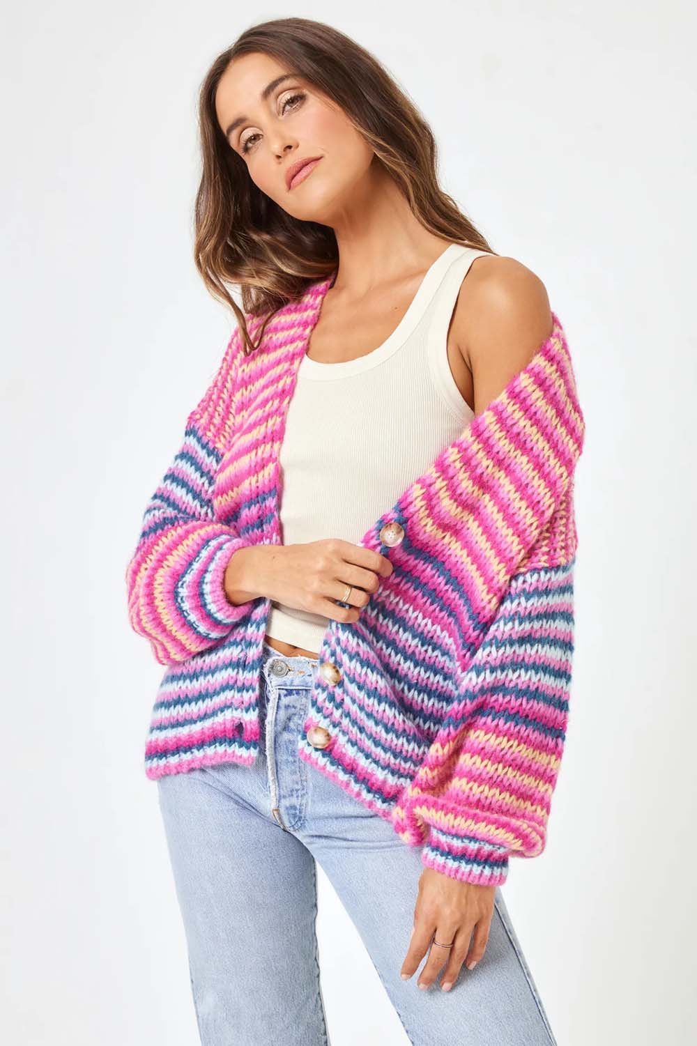 L*Space - Lido Cardigan - Miami Tides - Front