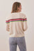 Marine Layer - Harper Cashmere Sweater - Multi Stripe - Back