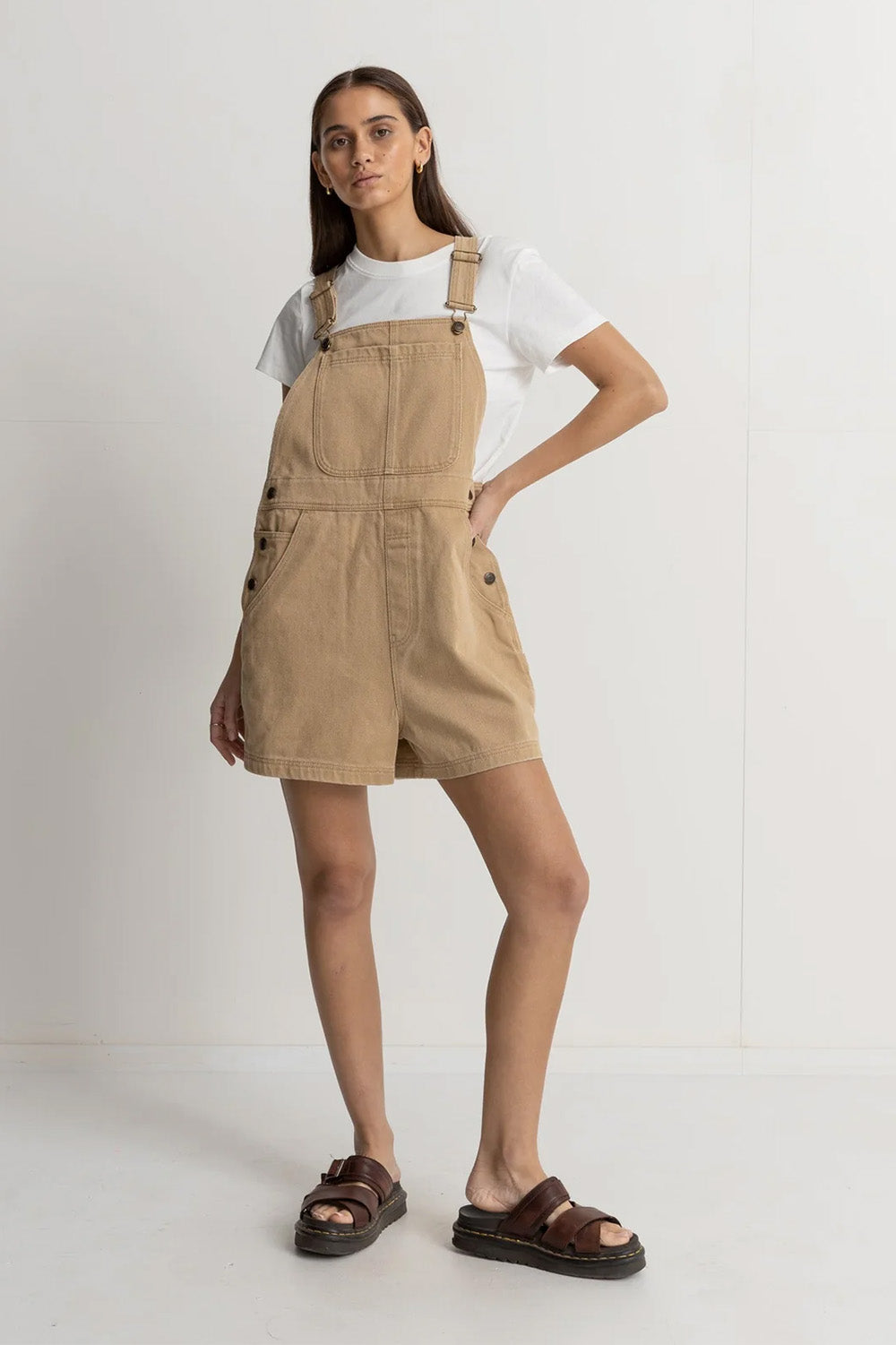 Rhythm - Tide Short Overall - Caramel