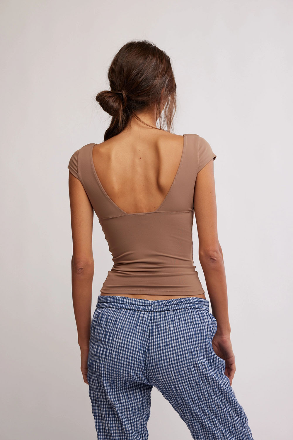 Free People - Duo Corset Cami - Chocolate Malt - Back