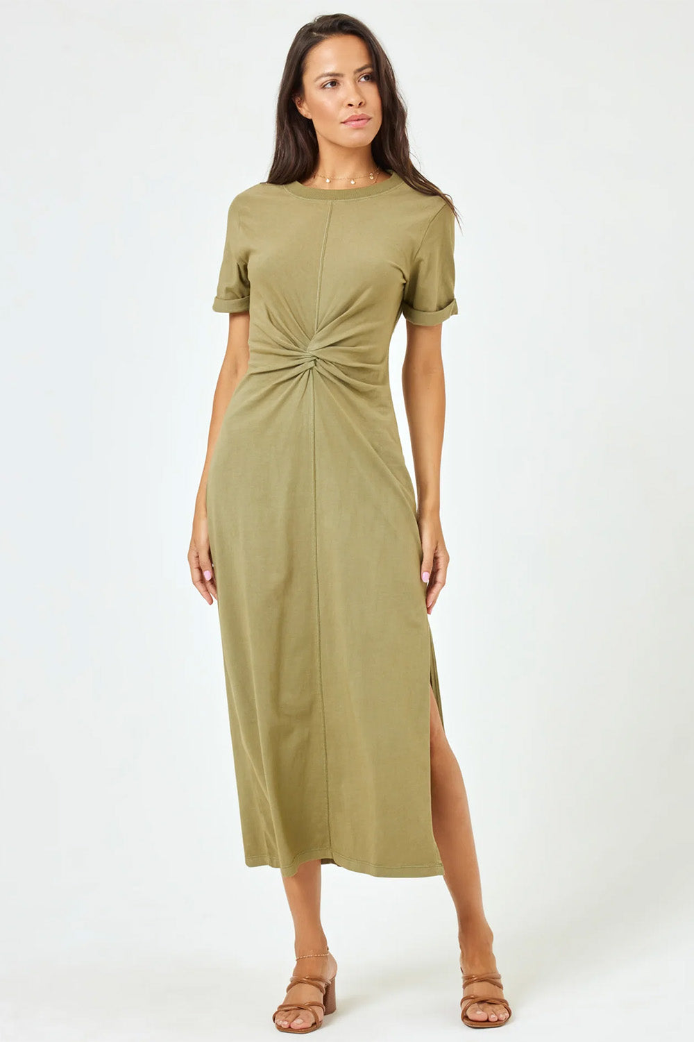 L*Space - Drew Dress - Olive Branch - Front