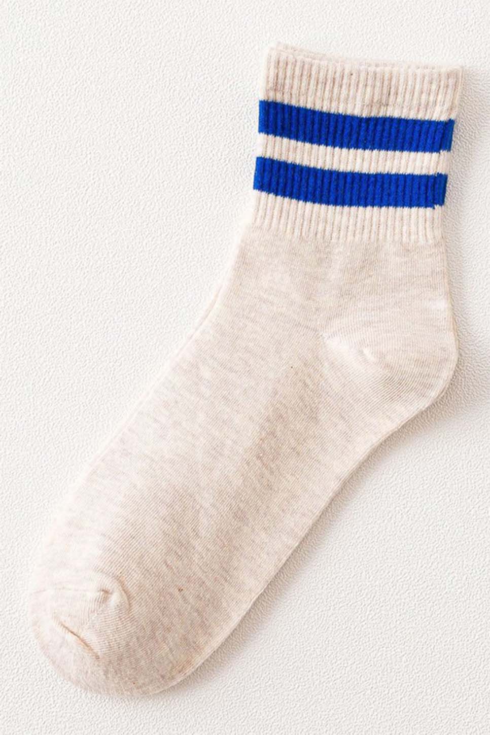 Accity - Basic Daily Sock - Khaki Blue