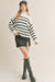 Sadie & Sage - Aki Striped Sweater - Ivory Black