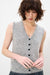 FRNCH - High Winter Knitted Vest - Grey - Front