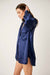 Free People - Like Honey PJ Shirt - Navy Coat - Side