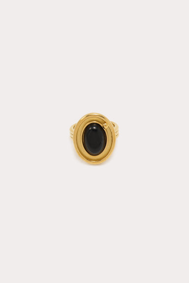 Petit Moments - Oval Pendant Ring - Gold 