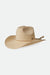 Brixton - Austin Straw Cowboy Hat - Bone  - Profile