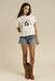 Sendero - La Charra Crop Tee - Vintage White