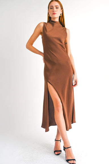 Reset by Jane - Kaya Dress - Brown - Front