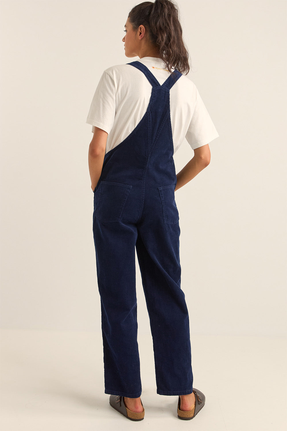 Rhythm - Cord Overalls - Navy - Back