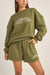 Rhythm - College Crew Neck Fleece - Olive - Front