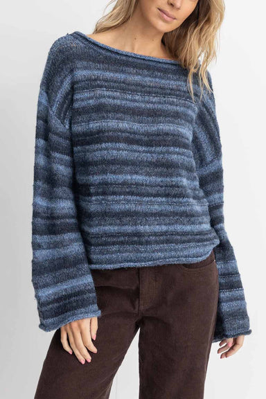 Rhythm - Baklava Knit - Navy Stripe - Front