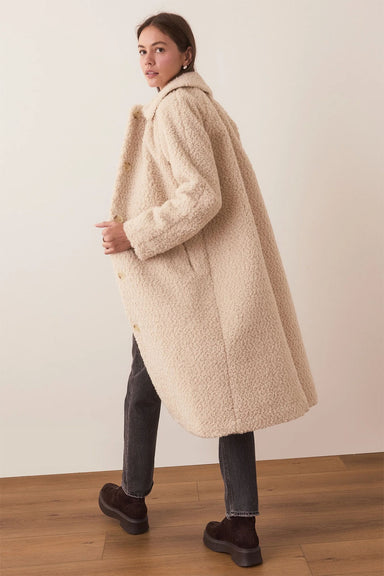 Marine Layer - Aspen Coat - Cream - Back