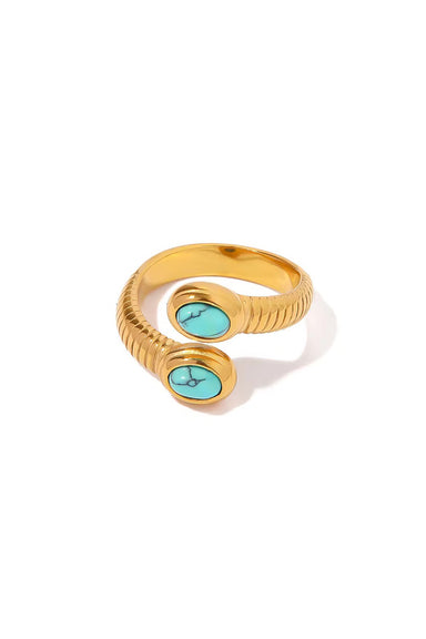 Pearl of the West - Lyla Ring - 18K Gold Plated Stainless