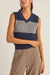 Rhythm - Gatwick Sweater Vest - Navy - Front