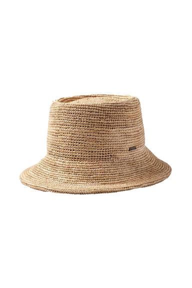 Brixton - Ellee Straw Bucket Hat - Tan