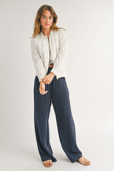 Sage the Label - Sandy Cove Pleated Pants - Navy