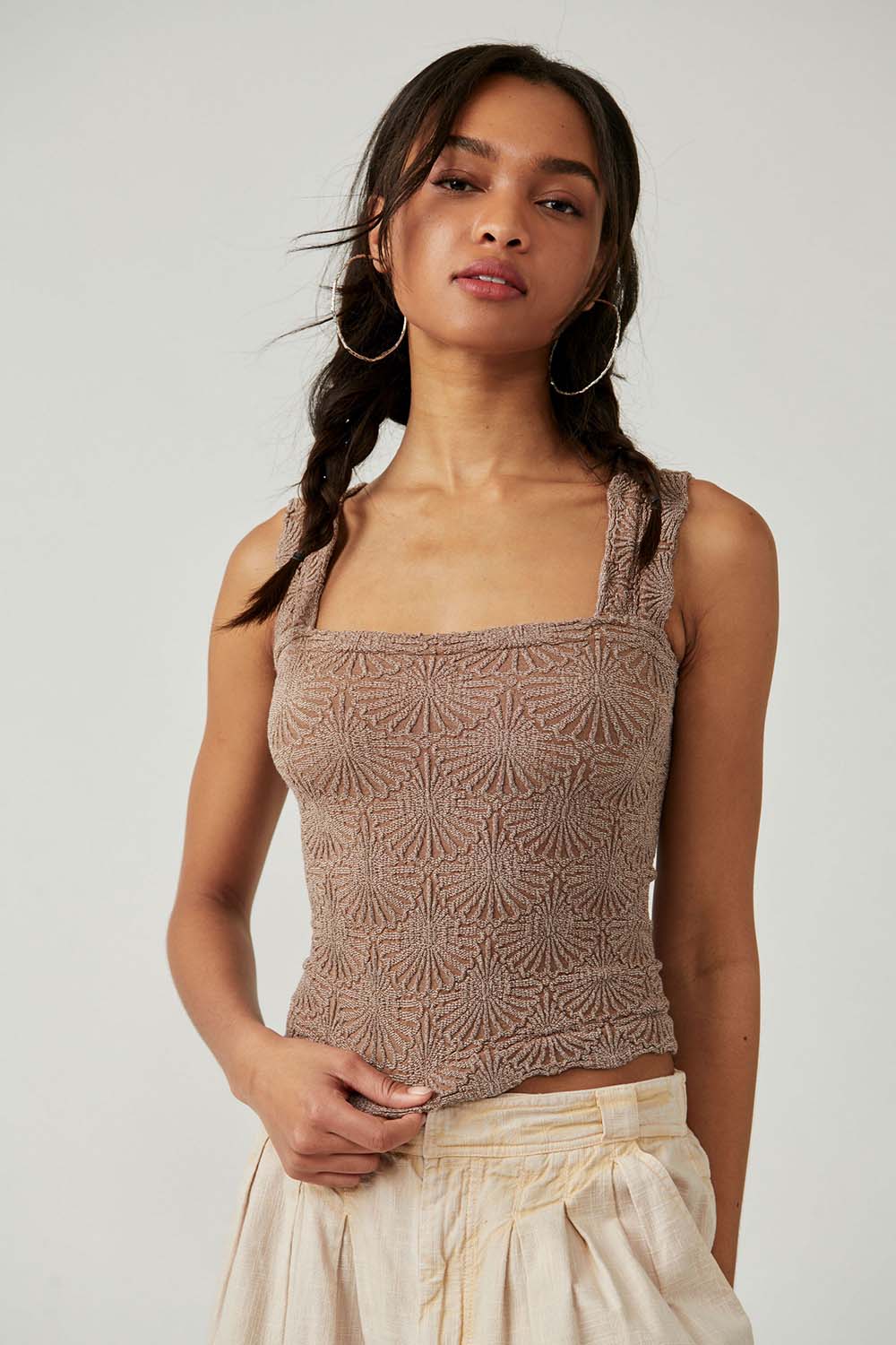 Free People - Love Letter Cami - Strawberry Roan - Front