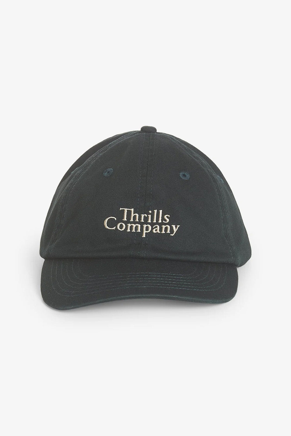 Thrills - Company 6 Panel Cap - Dark Jade - Front