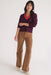 Marine Layer - Bella Cropped Sweater - Plum 