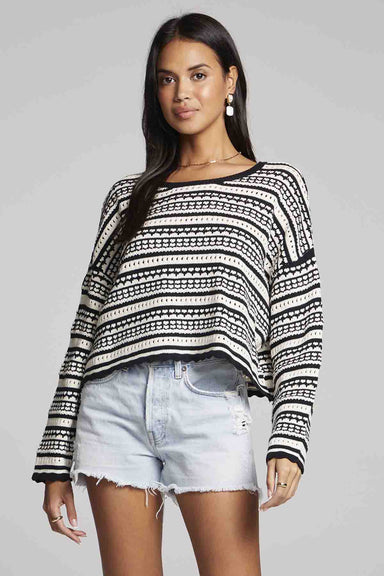 Saltwater Luxe - Louise Sweater - Black - Front