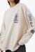 Thrills - One Way Or Another LS Oversized Tee - Heritage White - Detail