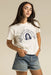 Sendero - La Charra Crop Tee - Vintage White - Profile