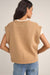 Rhythm - Finley Cable Knit Vest - Sand - Back