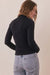 Marine Layer - LS Lexi Mockneck - Black - Back