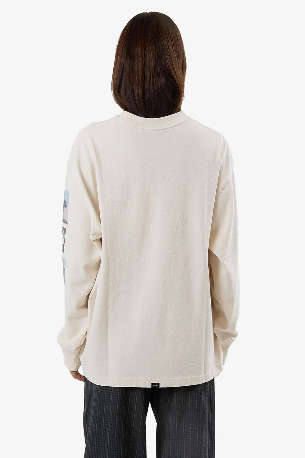 Thrills - One Way Or Another LS Oversized Tee - Heritage White - Back