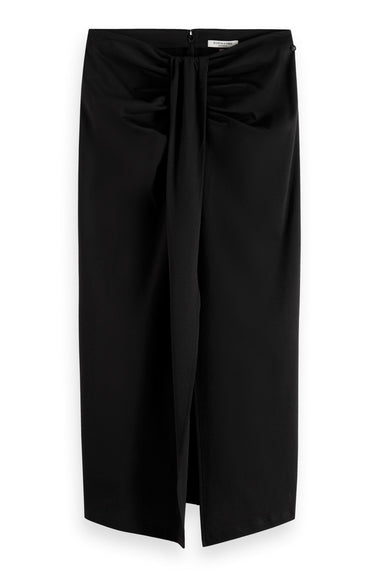 Scotch & Soda - Drape Skirt - Evening Black - Front