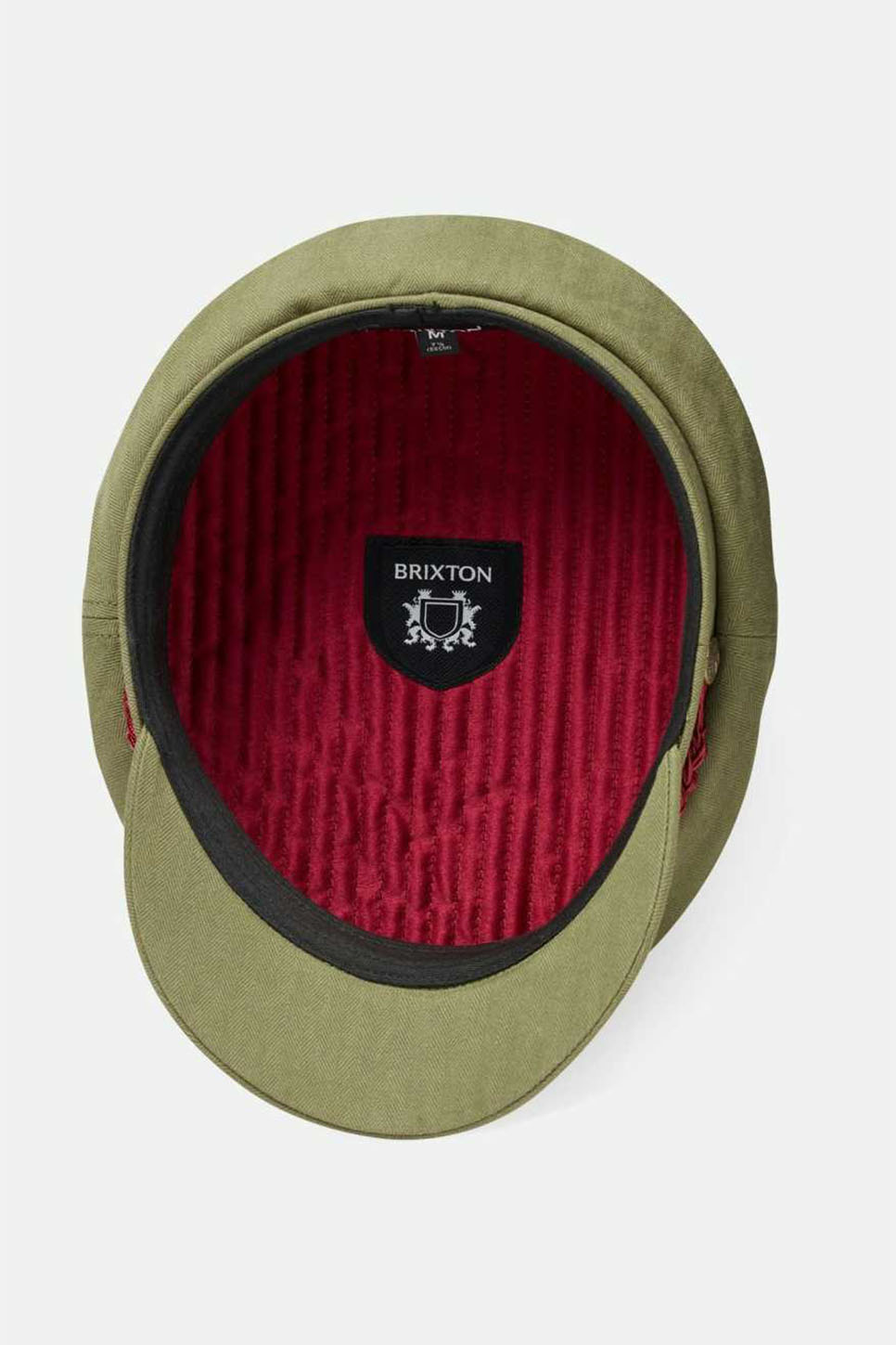 Brixton - Fiddler Cap - Olive - Inside