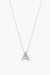 Able - Letter Charm Necklace - Silver