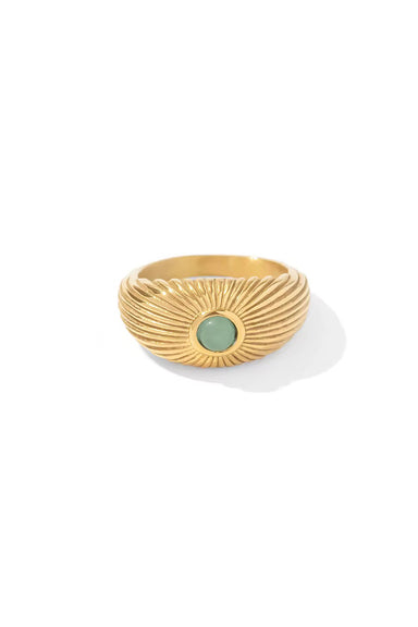 Pearl of the West - Janessa Ring - 18K Gold Plated Stainless