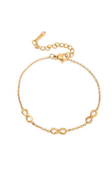 Pearl of the West - Infinity Bracelet - 18K GP Stainless