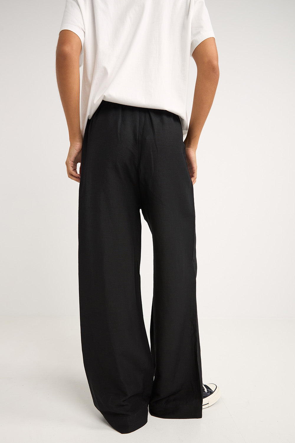 Rhythm - Stevie Wide Leg Pant - Black - Back